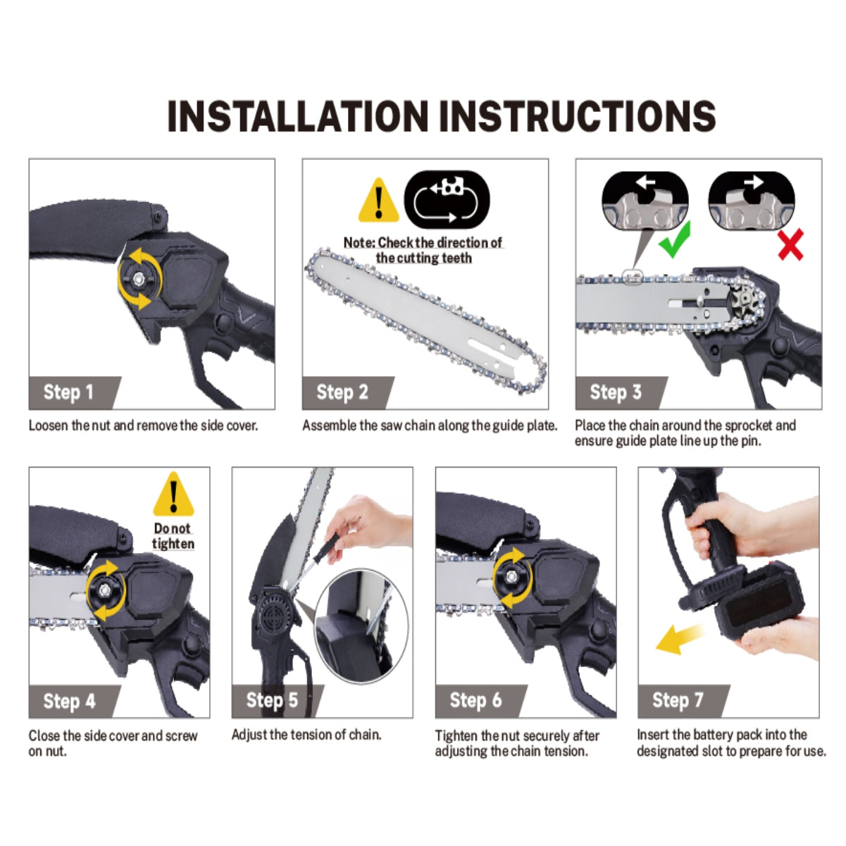 Motosierra PRO Portatil Doble Bateria