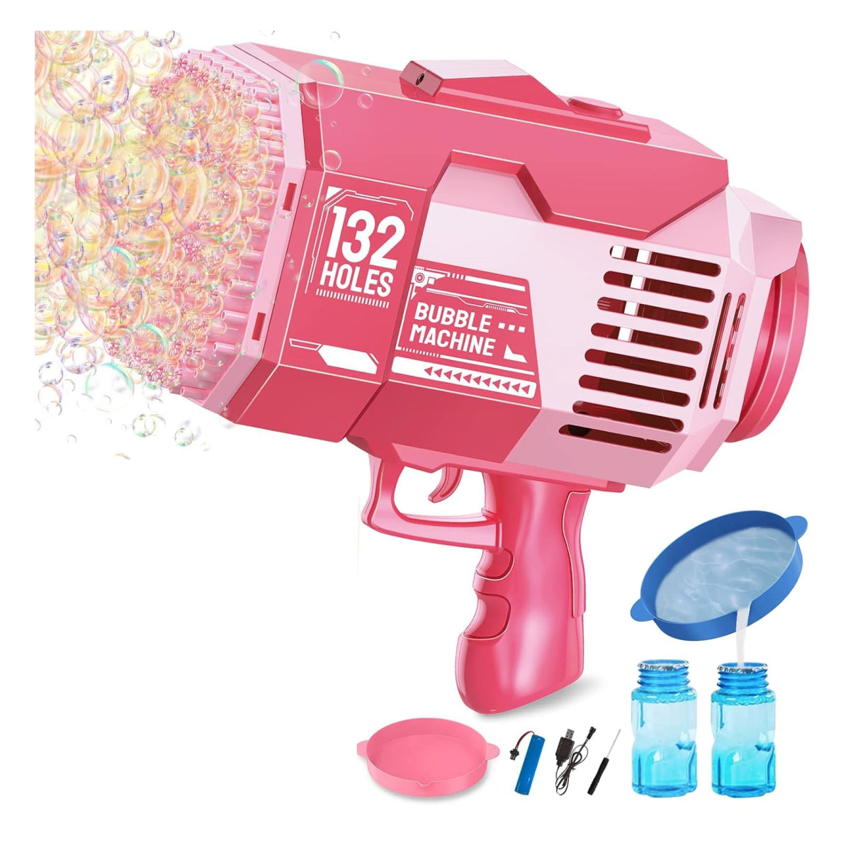 Pistola Burbujas 132 Agujeros Juguete