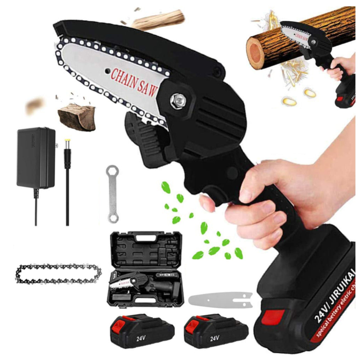 Motosierra PRO Portatil Doble Bateria